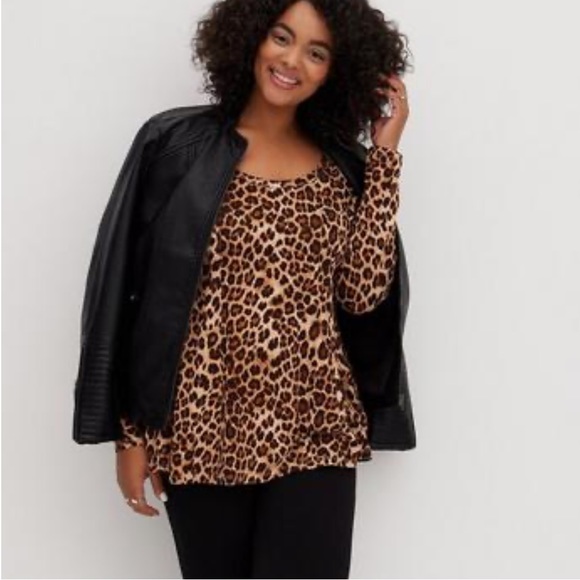 torrid Tops - torrid 0X (L) leopard top